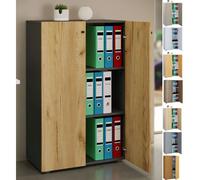 VCM Armoire de bureau Livres Dossiers Meuble de bureau Armoire Lona 3 portes battantes Armoire de bureau Livres Dossiers Meuble de bureau Armoire Lona 3 portes battantes Multicolore