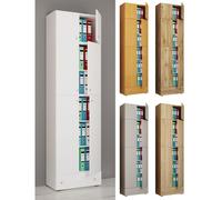 VCM Armoire de bureau XXL Armoire de classement Livres Meubles de bureau Classeur Armoire Lona 5f A Tiroir Blanc