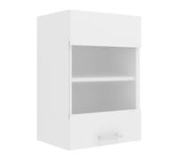 VCM Armoire de cuisine Largeur 40 cm Mat Porte en verre Armoire suspendue Cuisine Meubles de cuisine Esilo Blanc