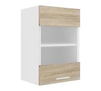 VCM Armoire de cuisine Largeur 40 cm Mat Porte en verre Armoire suspendue Cuisine Meubles de cuisine Esilo Multicolore