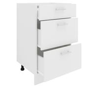 VCM Armoire de cuisine Largeur 50 cm Tiroir Meuble bas Cuisine Meubles de cuisine Esilo Armoire de cuisine Largeur 50 cm Tiroir Meuble bas Cuisine Meubles de cuisine Esilo Blanc