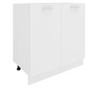 VCM Armoire de cuisine Largeur 80 cm Portes battantes Meuble bas de cuisine Esilo Armoire de cuisine Largeur 80 cm Portes battantes Meuble bas de cuisine Esilo Blanc
