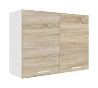 VCM Armoire de cuisine Largeur 80 cm Porte en bois Armoire suspendue Cuisine Meubles de cuisine Esilo Armoire de cuisine Largeur 80 cm Porte en bois Armoire suspendue Cuisine Meubles de cuisine Esilo