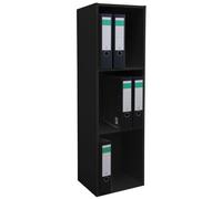 VCM Bois Bureau Stand Étagère Livres Classeurs Étagère à dossiers Étagère à livres Offas 3f Bois Bureau Stand Étagère Livres Classeurs Étagère à dossiers Étagère à livres Offas 3f Noir