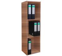 VCM Bois Bureau Stand Étagère Livres Classeurs Étagère à dossiers Étagère à livres Offas 3f Bois Bureau Stand Étagère Livres Classeurs Étagère à dossiers Étagère à livres Offas 3f Brun