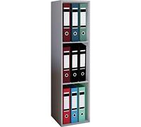 VCM Bois Bureau Stand Étagère Livres Classeurs Étagère à dossiers Étagère à Livres Offas 3f Bois Bureau Stand Étagère Livres Classeurs Étagère à dossiers Étagère à Livres Offas 3f Gris