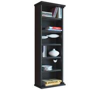 VCM bois CD DVD étagère murale étagère suspendue armoire murale vitrine Loposa porte vitrée bois CD DVD étagère murale étagère suspendue armoire murale vitrine Loposa porte vitrée Noir