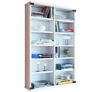VCM Bois CD DVD étagère Murale étagère Suspendue Armoire Murale vitrine Zuntisa Porte vitrée Bois CD DVD étagère Murale étagère Suspendue Armoire Murale vitrine Zuntisa Porte vitrée Blanc