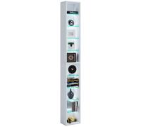 VCM Rasato XL Étagère en bois pour CD/DVD 155 x 21 x 14 cm (H x l x P)