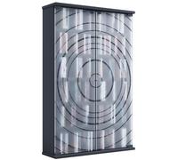 VCM bois,CD,DVD,stand,étagère,armoire,rangement,étagère sur pied,support,porte en verre,Tilano,L Gris