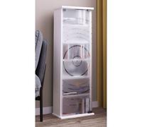 Vcm Bois,Cd,Dvd,Stand,Étagère,Armoire,Rangement,Étagère Sur Pied,Support,Porte Vitrée,Tilano,M