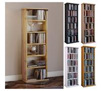 VCM Bois CD DVD Stand Étagère Armoire Rangement Étagère sur pied Vetro Porte en verre Bois CD DVD Stand Étagère Armoire Rangement Étagère sur pied Vetro Porte en verre Brun