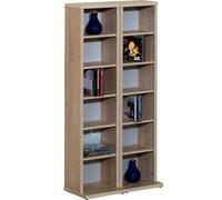 VCM Bois CD DVD Stand Étagère Rangement Étagère sur pied Milano Bois CD DVD Stand Étagère Rangement Étagère sur pied Milano Brun