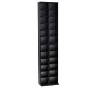 VCM Bois CD DVD Stand Étagère Rangement Étagère sur pied Support Almera Bois CD DVD Stand Étagère Rangement Étagère sur pied Support Almera Noir