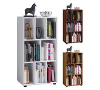 VCM Bois Disque vinyle LP Sideboard Étagère Archivage Rangement Woltino Bois Disque vinyle LP Sideboard Étagère Archivage Rangement Woltino Blanc