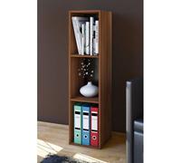 VCM Bois Disques vinyles LP Stand Étagère d'archivage Support de rangement Platto 3 compartiments Bois Disques vinyles LP Stand Étagère d'archivage Support de rangement Platto 3 compartiments Brun