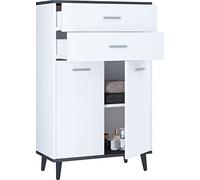 VCM Bois Highboard Commode portes battantes Tiroir Lindas Bois Highboard Commode portes battantes Tiroir Lindas Multicolore