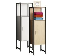 VCM Bois,métal,meuble de salle de bain,armoire middle,étagère de salle de bain,salle de bain,meuble,étagère,Edino Brun