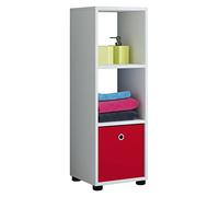VCM Bois Rangement Étagère sur Pied Bibliothèque Déco Livres Étagère sur Pied Benas-3 Bois Rangement Étagère sur Pied Bibliothèque Déco Livres Étagère sur Pied Benas-3 Blanc
