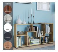 VCM Commode en bois - Buffet avec répartition pratique des étagères - Séparateur de pièce - Dimensions (H x l x P) : env. 62 x 117 x 20 cm - Pintal
