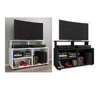 VCM Bois TV Lowboard Armoire TV Console Table TV Verre TV Balansia Bois TV Lowboard Armoire TV Console Table TV Verre TV Balansia Blanc