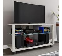 Vcm Bois Tv Lowboard Roulettes Meuble Tv Mobile Rack Console Meuble Tv Table Phono Verre Folas L Bois Tv Lowboard Roulettes Meuble Tv Mobile Rack Console Meuble Tv Table Phono Verre Folas L