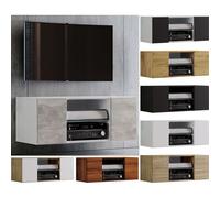 VCM Bois TV Wandboard Suspension Lowboard Armoire TV suspendue Armoire murale Table Jusa Bois TV Wandboard Suspension Lowboard Armoire TV suspendue Armoire murale Table Jusa Blanc