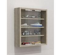 VCM Bois verre suspendu vitrine murale collectionneur vitrine Agisa S Bois verre suspendu vitrine murale collectionneur vitrine Agisa S Brun