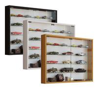 VCM Bois verre suspendu vitrine murale collectionneur vitrine Mandosa L Bois verre suspendu vitrine murale collectionneur vitrine Mandosa L Noir