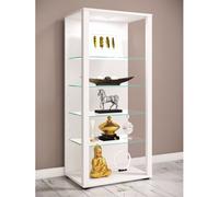 VCM Bois verre vitrine de collection vitrine de verre vitrine de stand vitrine Glasol lll Blanc