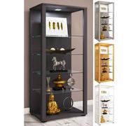 VCM Bois verre vitrine de collection vitrine de verre vitrine de stand vitrine Glasol lll Bois verre vitrine de collection vitrine de verre vitrine de stand vitrine Glasol lll Argenté