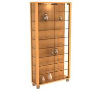 VCM 906122 Lumo Maxi Vitrine Indépendante Bois Beige 118 x 59 x 18 cm