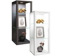 VCM bois verre vitrine murale vitrine suspendue vitrine de collection vitrine vitrine sur pied vitrine Glasol MW Gris