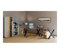 VCM Bureau d'angle Bureau informatique Table d'angle Lona 50 X Alu Noir Bureau d'angle Bureau informatique Table d'angle Lona 50 X Alu Noir