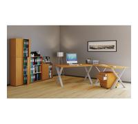 VCM Bureau d'angle Bureau informatique Table d'angle Lona 50 X Argent Bureau d'angle Bureau informatique Table d'angle Lona 50 X Argent