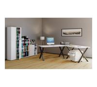 VCM Bureau d'angle Bureau informatique Table d'angle Lona 80 X Noir Bureau d'angle Bureau informatique Table d'angle Lona 80 X Noir