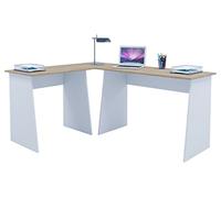 Vcm Bureau D'angle En Bois Bureau D'angle Bureau De Travail Table D'ordinateur Masola Bureau D'angle En Bois Bureau D'angle Bureau De Travail Table D'ordinateur Masola