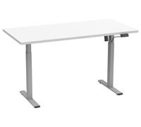 VCM Bureau électrique réglable Lona (blanc/argent, 110 x 50 cm)