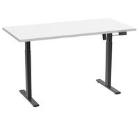 VCM Bureau électrique réglable Lona (blanc/noir, 160 x 80 cm)