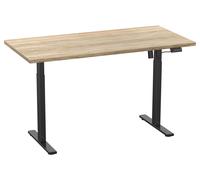 VCM Bureau à hauteur réglable électriquement en continu Lona 110x50 noir