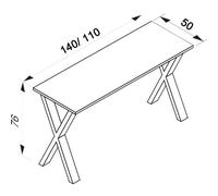 Vcm Bureau En Bois Table D'ordinateur Table De Travail Meubles De Bureau Lona X Sw Bureau En Bois Table D'ordinateur Table De Travail Meubles De Bureau Lona X Sw