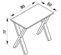 VCM Bureau en bois Table d'ordinateur Table de travail Meubles de bureau Lona X SW Bureau en bois Table d'ordinateur Table de travail Meubles de bureau Lona X SW Multicolore