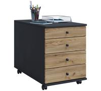 VCM Caisson roulant Caisson d'appoint Caisson de bureau Roulettes roulantes Tiroir Lona Caisson roulant Caisson d'appoint Caisson de bureau Roulettes roulantes Tiroir Lona Gris