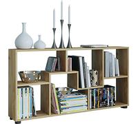 VCM Commode 117 x 20 x 62 cm 6 compartiments étagère en bois Buffet design | Étagère et espace de rangement en un - Pour le salon et la chambre à coucher - Pour les amateurs de rangement - Matériau en