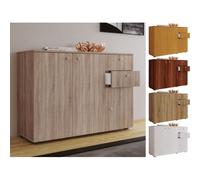Vcm Commode En Bois Buffet Highboard Armoire Vandol 3 Tiroirs Portes Battantes Commode En Bois Buffet Highboard Armoire Vandol 3 Tiroirs Portes Battantes
