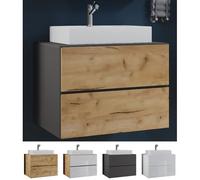 VCM Ensemble de 2 pièces pour lavabo Meuble de salle de bains Vasque Lendas S Tiroir Ensemble de 2 pièces pour lavabo Meuble de salle de bains Vasque Lendas S Tiroir Multicolore