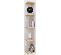 VCM Étagère d'angle en Bois Stand Rangement Étagère sur Pied Bibliothèque Déco Étagère Honsa Étagère d'angle en Bois Stand Rangement Étagère sur Pied Bibliothèque Déco Étagère Honsa Blanc/Chêne Miel