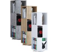 VCM Étagère de bureau en bois Étagère à dossiers Étagère à livres pivotante Rondelle Stifta XL Étagère de bureau en bois Étagère à dossiers Étagère à livres pivotante Rondelle Stifta XL Blanc