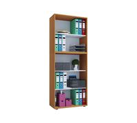 VCM Bois Bureau Stand Étagère Livres Classeurs Étagère à dossiers Étagère à livres Lona 5f Bois Bureau Stand Étagère Livres Classeurs Étagère à dossiers Étagère à livres Lona 5f Brun
