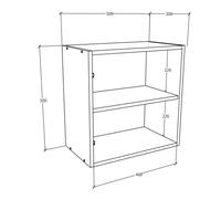 VCM Étagère murale en bois Étagère suspendue Armoire murale Cube de rangement Arila M Étagère murale en bois Étagère suspendue Armoire murale Cube de rangement Arila M Blanc